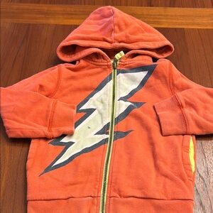 Orange Lightning Bolt Hoodie